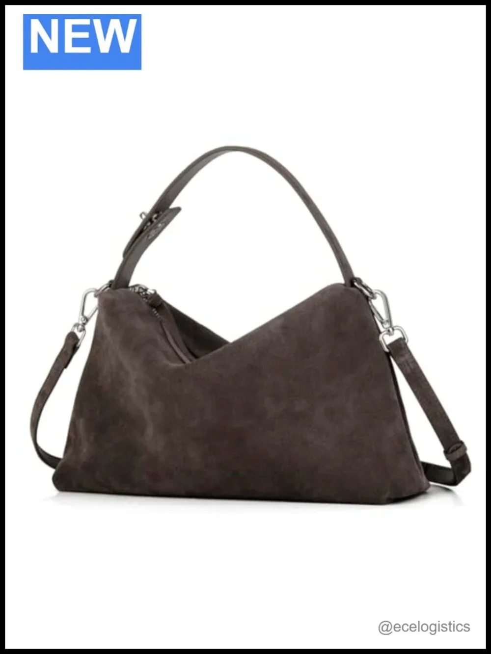 Premium Suede Leather Crossbody Bag | Women's Tote Hobo Purse